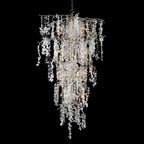SHIRO BRANCH DRAMATIC GLASS CLUSTER CHANDELIER 56"H by Bling Lighting Studio