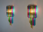Murano Wall Lamp | 32 Multicolour Prism Glass | Set of 2