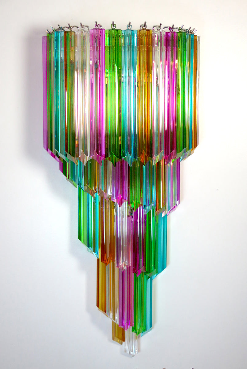 Murano Wall Lamp | 41 Multicolour Prism Glass | Set of 2
