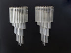 Murano Wall Lamp | 41 Clear Prism Glass | Set of 2