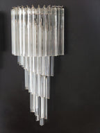Murano Wall Lamp | 41 Clear Prism Glass | Set of 2