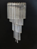 Murano Wall Lamp | 41 Clear Prism Glass | Set of 2
