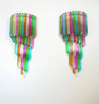 Murano Wall Lamp | 41 Multicolour Prism Glass | Set of 2