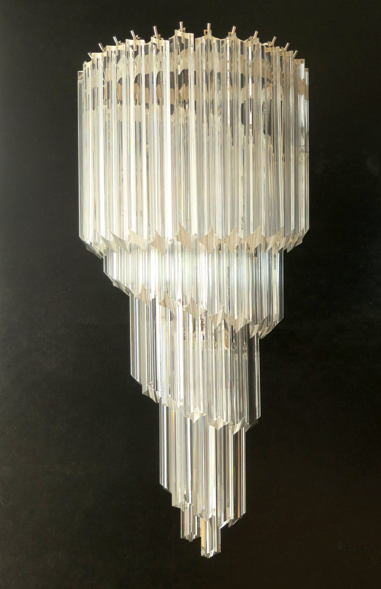 Murano Wall Lamp | 41 Clear Prism Glass | Set of 2