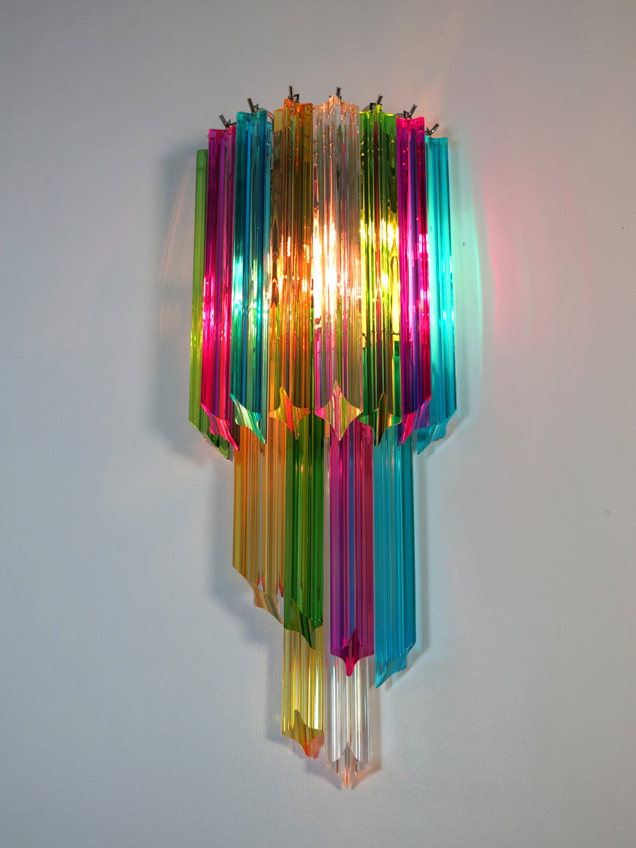Murano Wall Lamp | 32 Multicolour Prism Glass | Set of 2