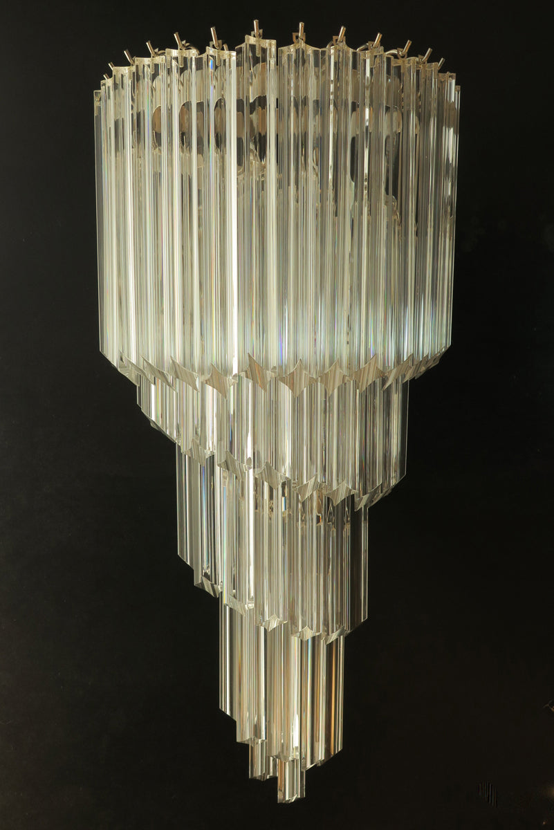 Murano Wall Lamp | 41 Clear Prism Glass | Set of 2