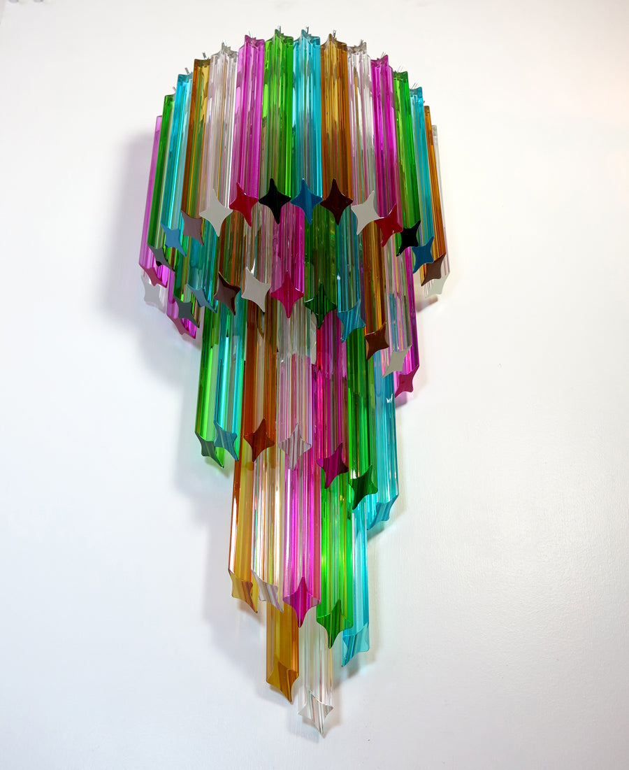 Murano Wall Lamp | 41 Multicolour Prism Glass | Set of 2
