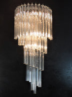 Murano Wall Lamp | 41 Clear Prism Glass | Set of 2