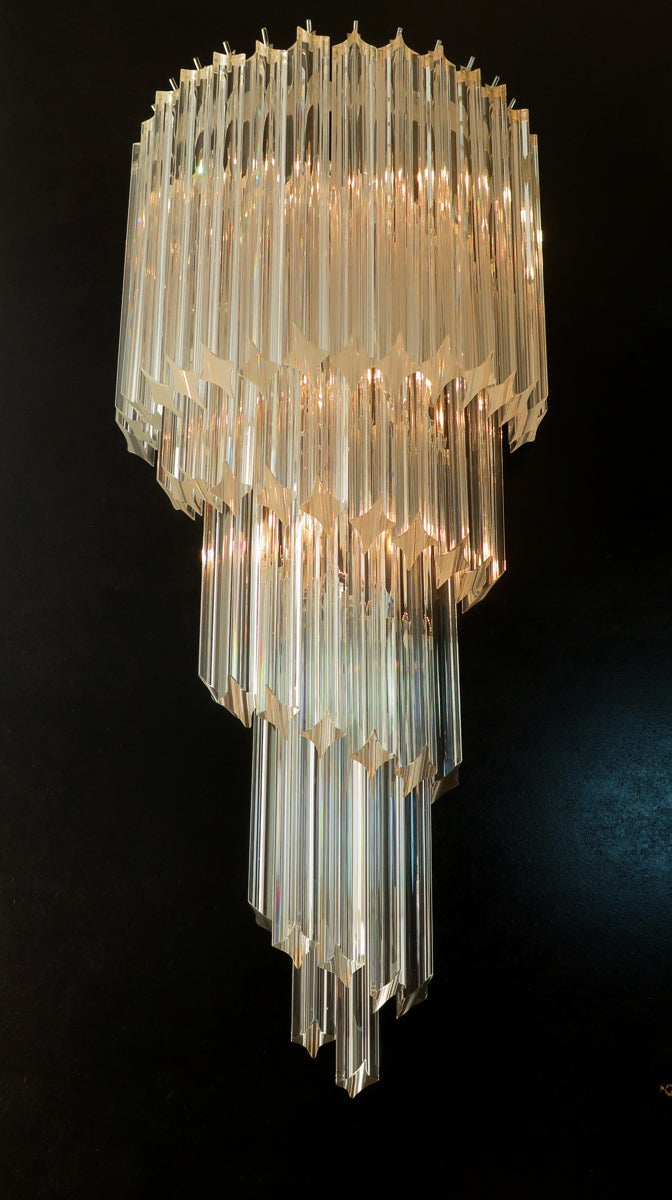 Murano Wall Lamp | 41 Clear Prism Glass | Set of 2