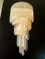 Murano Wall Lamp | 41 Clear Prism Glass | Set of 2