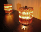 Murano Table Lamp | 24 Yellow Prism Glass | Set of 2