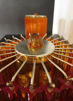Murano Table Lamp | 24 Yellow Prism Glass | Set of 2