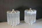 Murano Table Lamp | 24 Clear Prism Glass | Set of 2