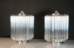 Murano Table Lamp | 24 Clear Prism Glass | Set of 2