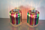Murano Table Lamp | 24 Multicolour Prism Glass | Set of 2