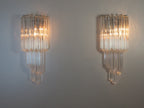 Murano Wall Lamp | 32 Clear Prism Glass | Set of 2