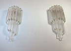 Murano Wall Lamp | 32 Clear Prism Glass | Set of 2