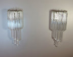 Murano Wall Lamp | 32 Clear Prism Glass | Set of 2