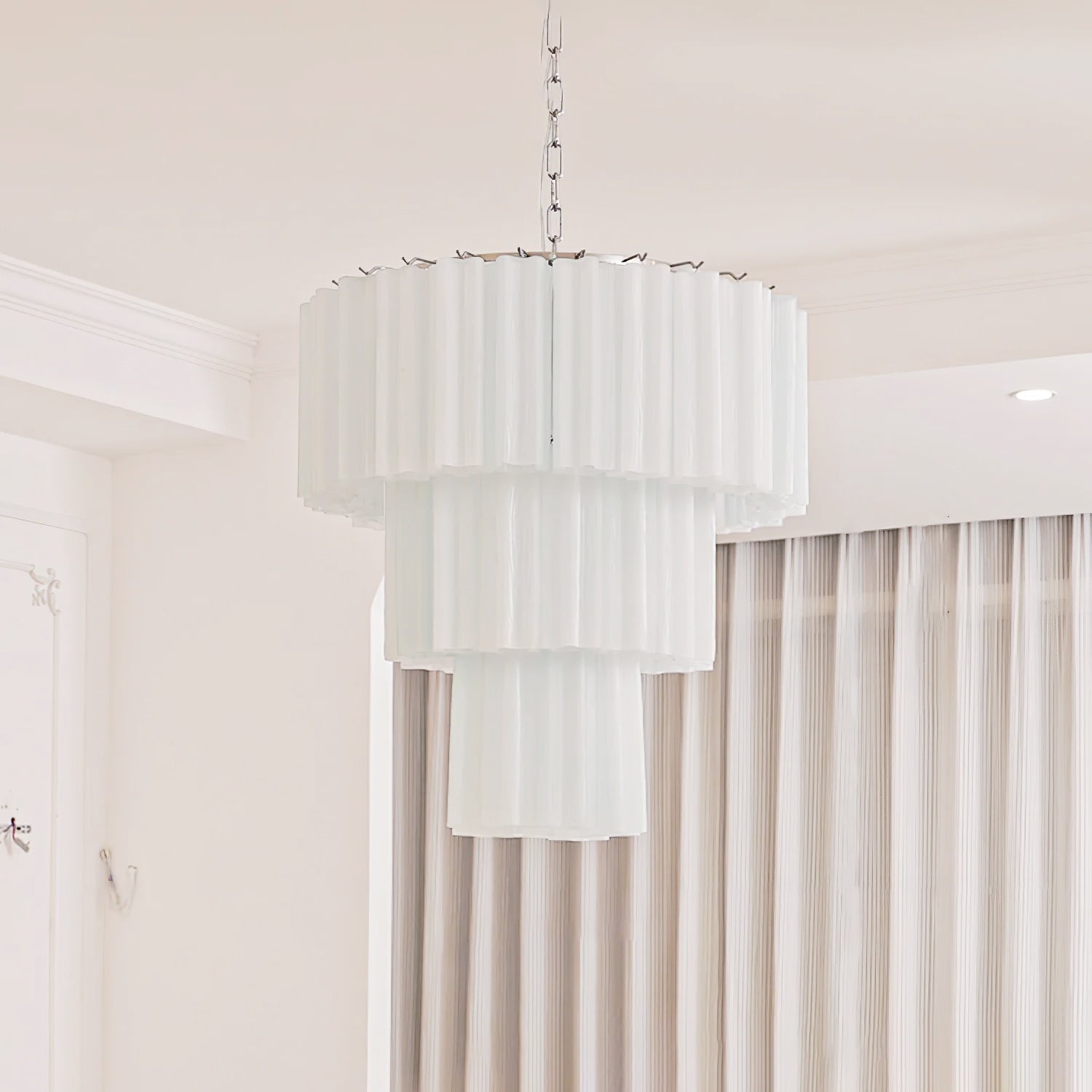 Aveline Glass Chandelier Glass lighting by Bling Lighting Studio