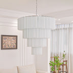 Aveline Glass Chandelier Glass lighting by Bling Lighting Studio