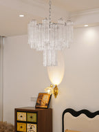 Aveline Glass Chandelier Glass lighting by Bling Lighting Studio