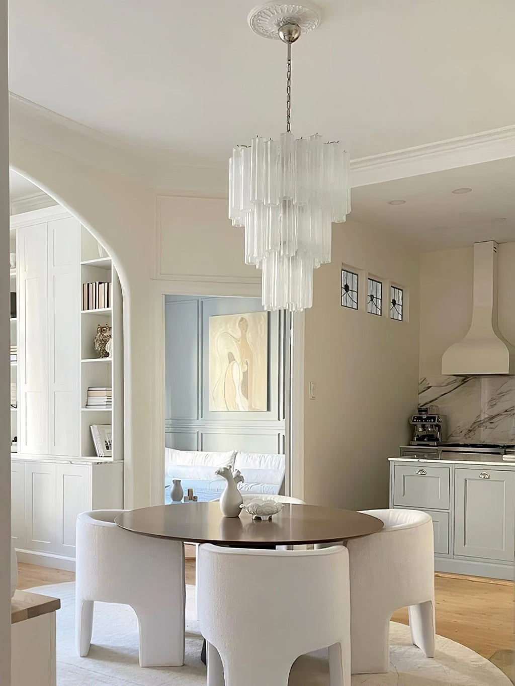 Aveline Glass Chandelier Glass lighting by Bling Lighting Studio