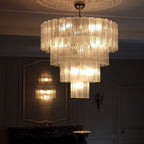 Aveline Glass Chandelier Glass lighting by Bling Lighting Studio