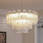 Aveline Glass Chandelier Glass lighting by Bling Lighting Studio