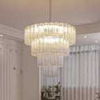 Aveline Glass Chandelier Glass lighting by Bling Lighting Studio