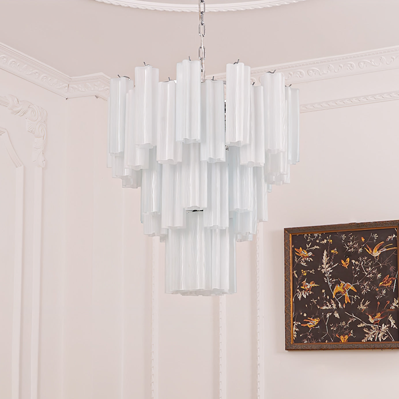 Aveline Glass Chandelier Glass lighting by Bling Lighting Studio
