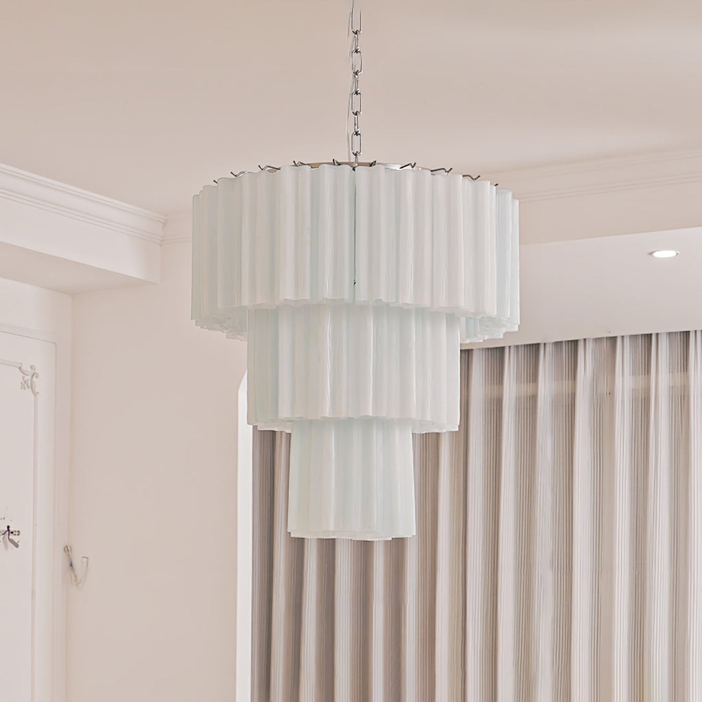 Aveline Glass Chandelier Glass lighting by Bling Lighting Studio
