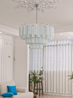Aveline Glass Chandelier Glass lighting by Bling Lighting Studio