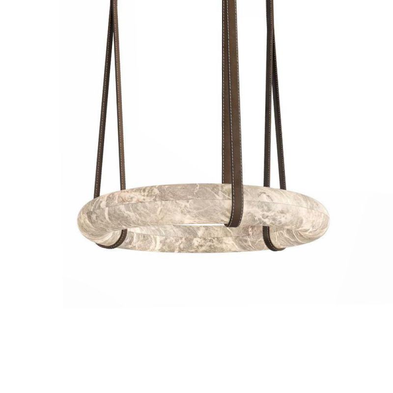 Glacera Alabaster Lorry Oslo Art Chandelier 8 Size by Bling Lighting Studio
