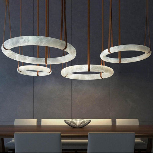 Glacera Oslo Alabaster Art Chandelier by Bling Lighting Studio