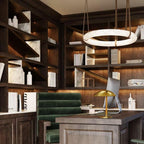 Glacera Oslo Alabaster Art Chandelier material and finish detail