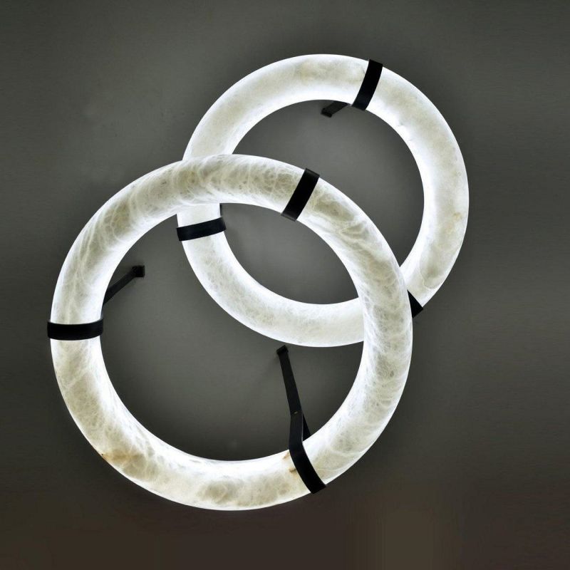 Glacera Alabaster Lorry Oslo Art Chandelier 8 Size by Bling Lighting Studio