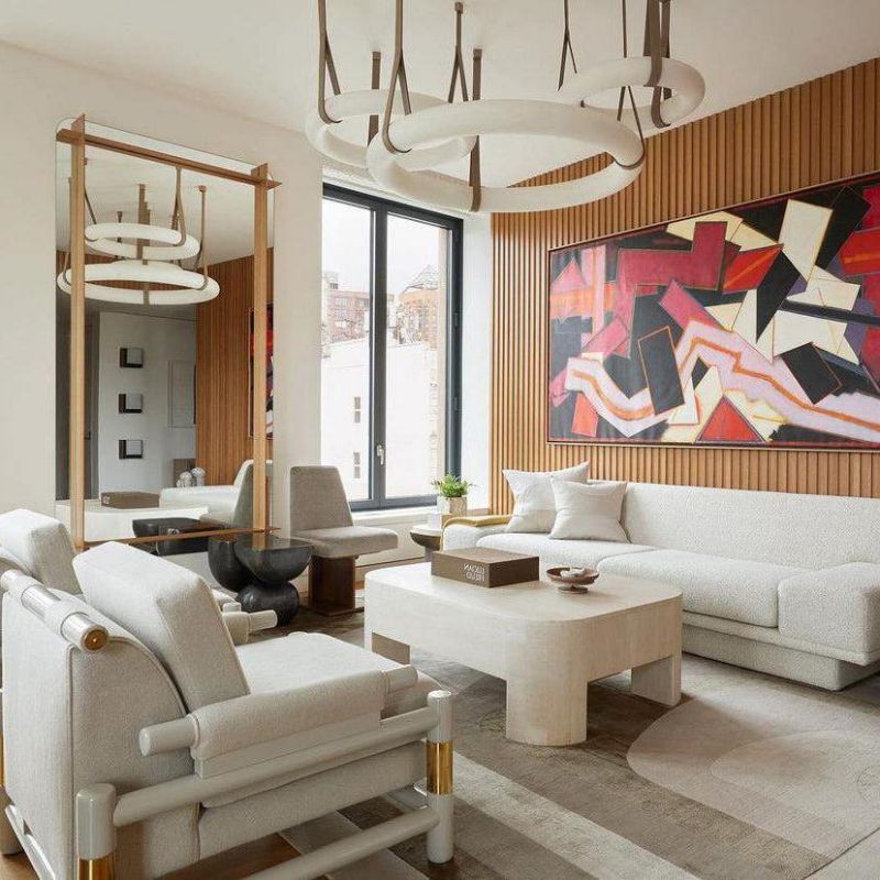 Glacera Alabaster Lorry Oslo Art Chandelier 8 Size by Bling Lighting Studio