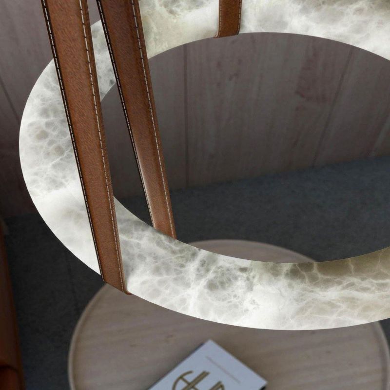 Glacera Alabaster Lorry Oslo Art Chandelier 8 Size by Bling Lighting Studio