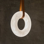 Glacera Oslo Alabaster Art Chandelier detail view