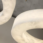 Glacera Alabaster Round Chandelier 19'' 27'' 36'' 60''D by Bling Lighting Studio