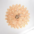 Amber Cloud Glass Petals Chandelier Glass lighting by Bling Lighting Studio