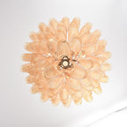 Amber Cloud Glass Petals Chandelier Glass lighting by Bling Lighting Studio