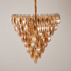 Luxury Murano Poliedri Amber Empire Chandelier product image