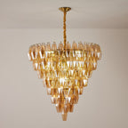 Amber Empire Chandelier Glass lighting by Bling Lighting Studio