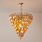 Luxury Murano Poliedri Amber Empire Chandelier product image