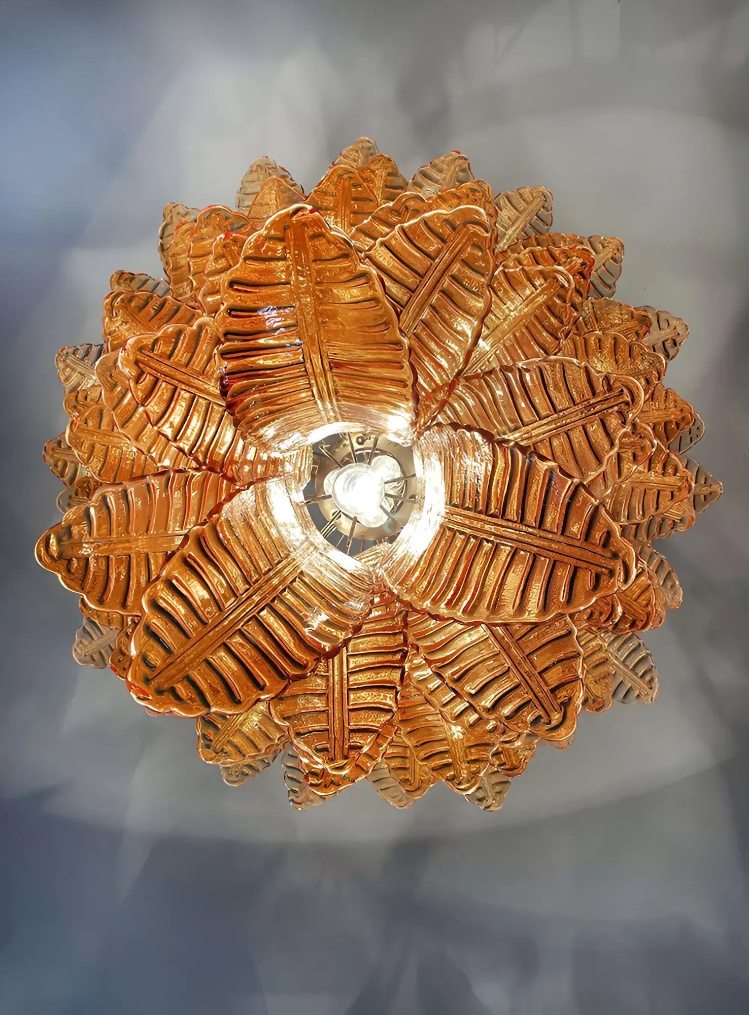Luxury Amber Leaf Cascade Chandelier product image