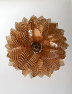 Amber Leaf Cascade Chandelier Glass lighting by Bling Lighting Studio