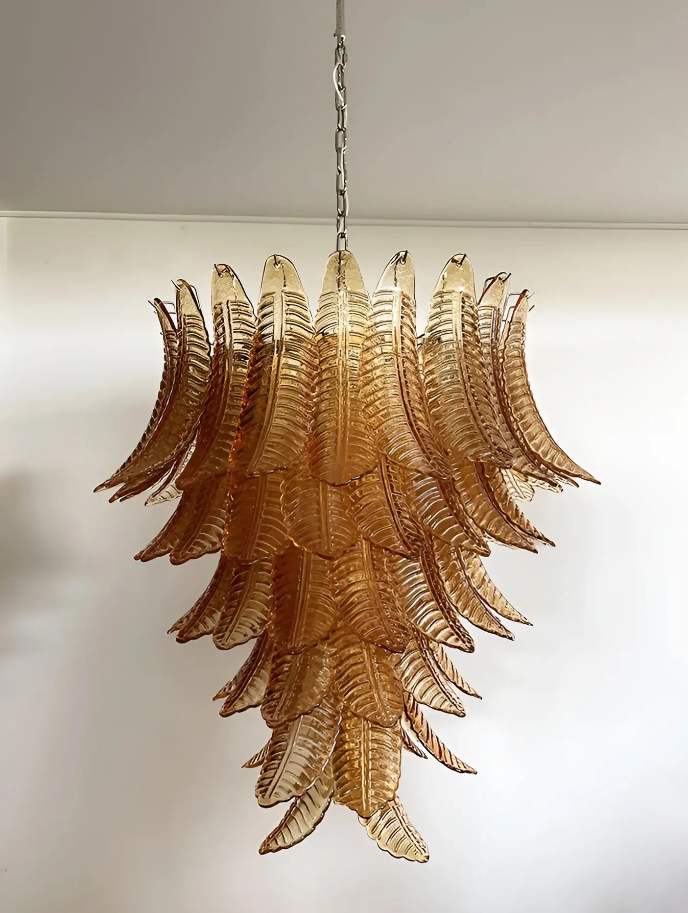 Luxury Amber Leaf Cascade Chandelier product image