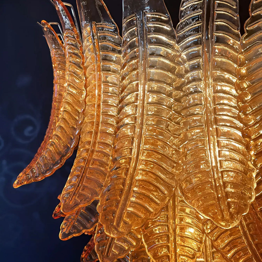 Luxury Amber Leaf Cascade Chandelier product image