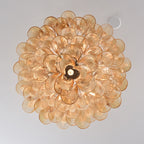 Amber Petal Glass Ceiling Lamp Glass lighting by Bling Lighting Studio